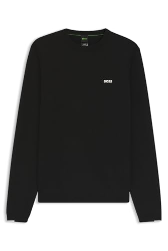 BOSS Mens Crew Neck Jumper Black L