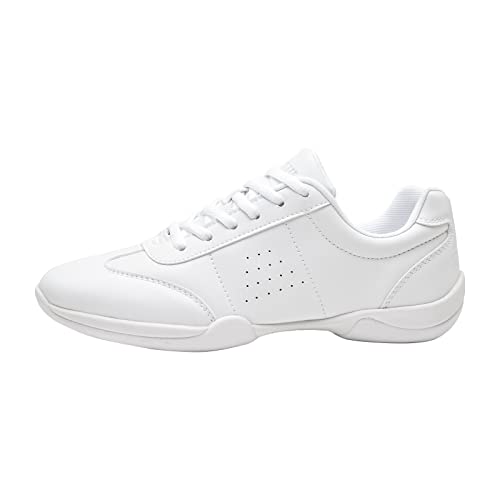 ZVC Cheer Shoes Girls White Cheerleading Shoes for Women Cheer Sneakers Youth Kids3