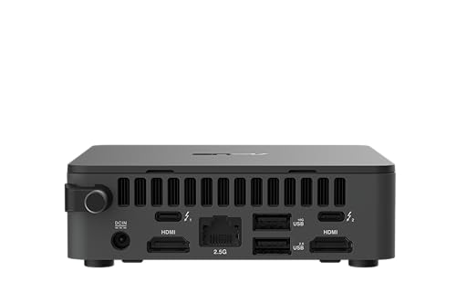 Image of ASUS NUC 13 Pro Slim Full System Mini PC with Intel 13th Gen Core i5-13420H, 8GB DDR4 RAM, 512GB PCIe G4x4 NVMe SSD, Thunderbolt 4, Wi-Fi 6E & Bluetooth 5.3, Win 11 Pro, VESA Mount Included