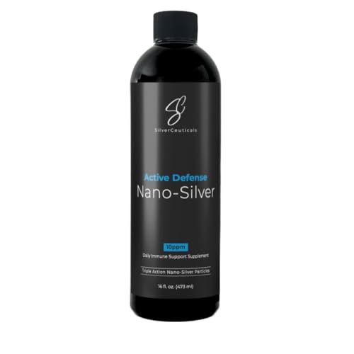 Colloidal Silver w/Nano Technology - 10ppm 16oz - 8X More Effective - Natural Immune Support - Save the Sick Days - Ages 5 & Up - Outperforms Higher PPM Silvers - No Taste & Smell - 3rd Party Tested