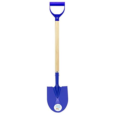 Giant 30 Inch Garden Beach Metal Scoop Spade | Extra Large Digging Spade Sand Shovel For Kids | Colour Varies One Supplied Cover