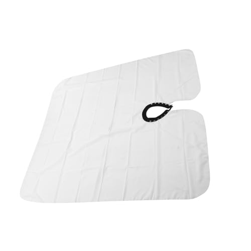 Capa de Barbero con Ajuste en Cuello y Broche Metálico Blanco miniatura 3