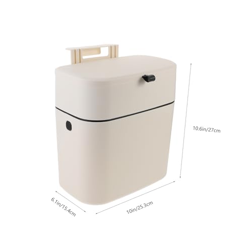 Caneca de basura colgante para puerta de cocina con tapa miniatura 2