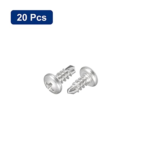 Tornillos autoperforantes de acero inoxidable No. 8 x 3/8, 20 pzs miniatura 3