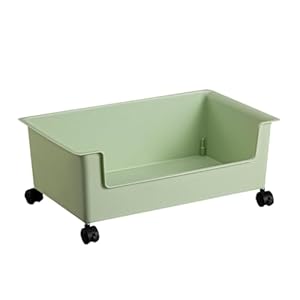 Ccuzs KIU6AM64 Bücherwagen mit Rollen