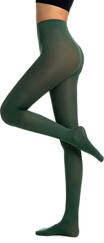 Image of Womens 40 Den Opaque Control Top Tights, High Waist Pantyhose