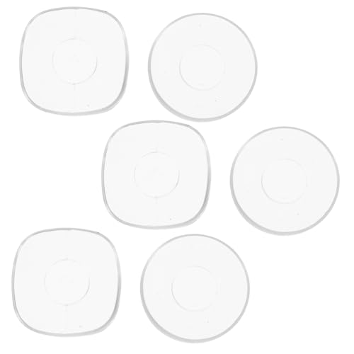 Balacoo 6pcs Transparent Multifunctional Traceless Stickers Nano Non Slip Pads for Phone Holder Home Office Use Easy Removal Strong Adhesive for Smooth Surfaces Square Round