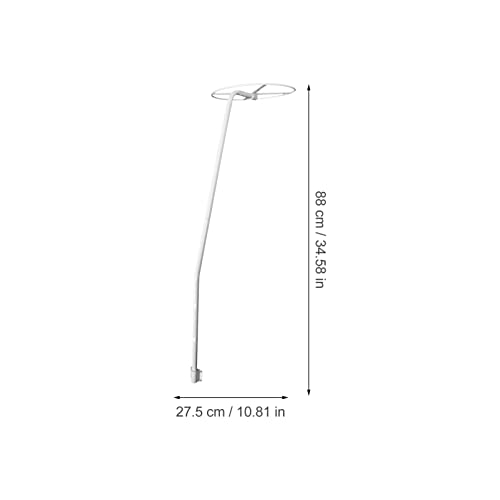 STOBOK Crib Canopy Holder Net Stand Holder Set Metal Adjustable Clip- On Stand Bracket for Rack Net Accessories - Image 3