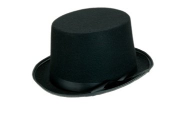 Elegante cilindro deluxe, colore nero, Nero, Large...