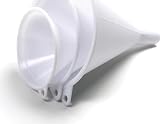 Norpro Plastic Funnel, Set of 3, Set of Three, White