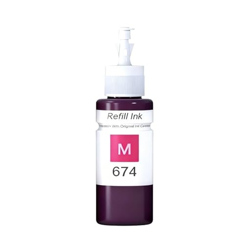 Recharge encre rouge imprimante L805 L1800 flacon 70ml 674