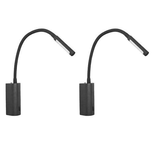 2 Arandela Leitura Cabeceira LED Interruptor 3000K 3W Bet67