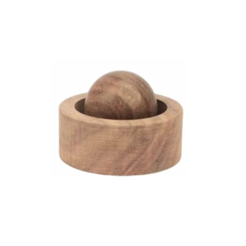 Lampada profumata in legno per oli essenziali, diffusore di fragranza a sfera in legno massello, decorazioni per aromaterapia, perfetto per camera da letto, soggiorno e veicolo utilizzare deodorante