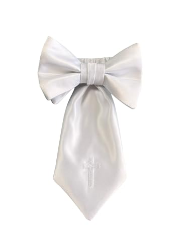 Boys Communion Armband White Embroidered Religious Cross, Boys (Boys)4