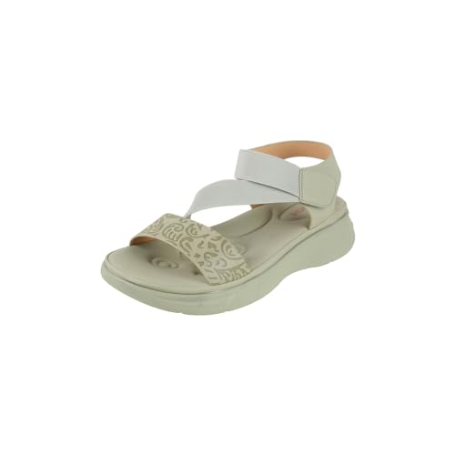Image of Mochi Women's Synthetic Comfortable Walking Sandal with Floral Strap