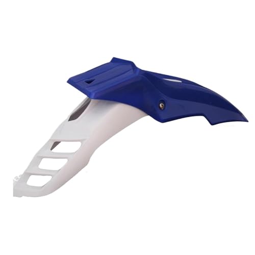 Garde-boue avant moto de cross CR XR protection plastique blanc et bleu