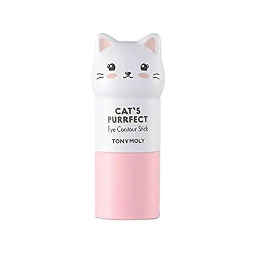 TONYMOLY Cat's Purrfect Eye Contour Stick - Hydrating & Softening skin with Amino Acids and Milk, K-Beauty Skincare, 9g