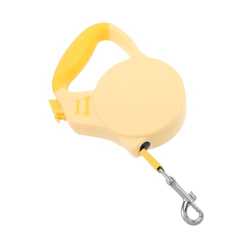 BESPORTBLE Dog Leash Training Lead for Dogs Pet Traction Rope Pet Automatic Traction Rope Training Leash for Puppies Yellow Nylon