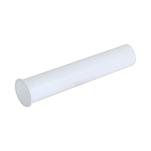 Image of EZ-FLO 1-1 /2 Inch x 6 Inch Flanged Tailpiece, Direct Connection for Tubular Drain Applications, White Polypropylene, 35350