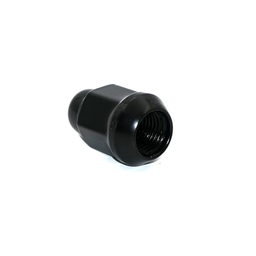 Image of 20PCS 1.4 inch Black 14x1.5 Closed End Bulge Acorn Lug Nuts - Cone Seat - 19mm Hex Wheel Lug Nut Compatible with Accord Civic Element HR-V Escape Sierra