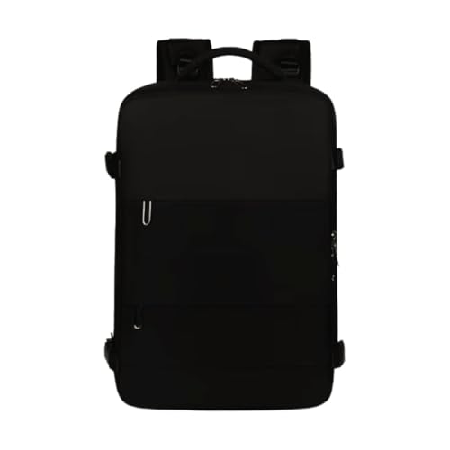 Mochila Unissex Multifuncional 3 Cores Preto, Cinza, Rosa para Escola Faculdade Viagem Bolsa Alça Ajustavel Dia a Dia Casual Trabalho Academia Passeio Reforçada (Preto)