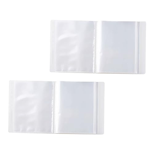 PRETYZOOM 40-pocket Photo Album Refills Plastic Large Capacity for Invoices Cards Postcards Chic Practical