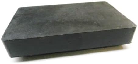 JTS 6" x 4" x 1" Jeweler's Rubber Bench Dapping Stamping Block Work Surface Metal Forming Jewelry Making Repair Tool for Hammering, Shaping, Chasing, Flattening Metals