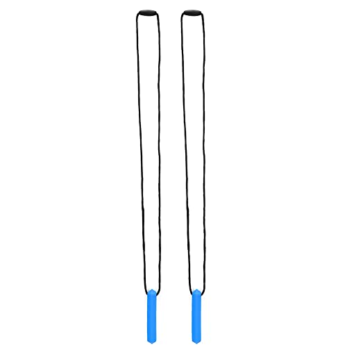 Hapivida Collar Masticable para Bebé, Colgante de Silicona Resistente a Altas Temperaturas, Mordedor para la Dentición y el Juego, 2 Piezas (colgante de piedras preciosas azules)