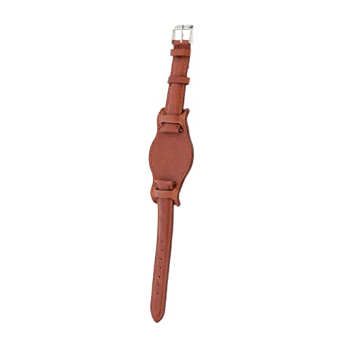 Correa de cuero de reloj banda de reloj de reemplazo universal ajustable de piel auténtica