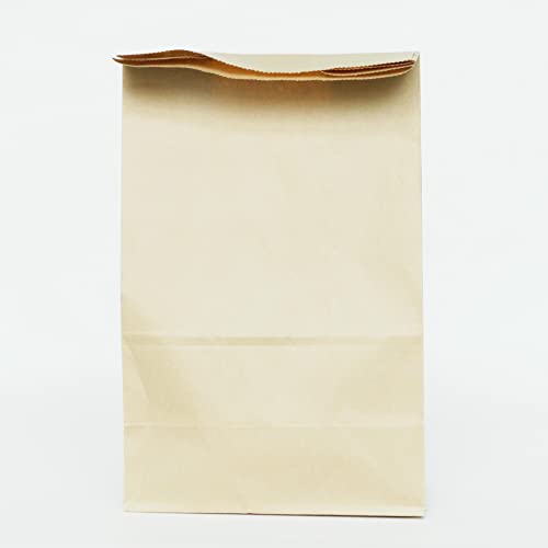 Brown Paper Lunch Bags 100 Count, Grease Resistant Large Grocery Bags, Kraft Paper Take Out Bags Waxed Tote Bags No Handles Bulk, N3 Small Paper Bags For Grocery Shopping Small Business,Sandwich Popcorn Bags Party Favor Bags Birthday Gifts Tall Treat Snack Bags #TOP2