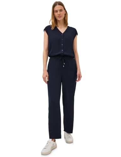 CECIL Damen 3716806 Jumpsuit in Unifarbe, urban Dark Blue, yl
