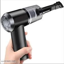 Image of Portable Handheld Vacuum Cleaner, USB Rechargeable, 2-in-1 Design, Black