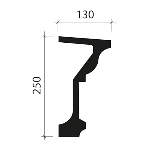 Cornisa Profhome 491003 de espuma rigida de poliuretano para acabados de lujo 4
