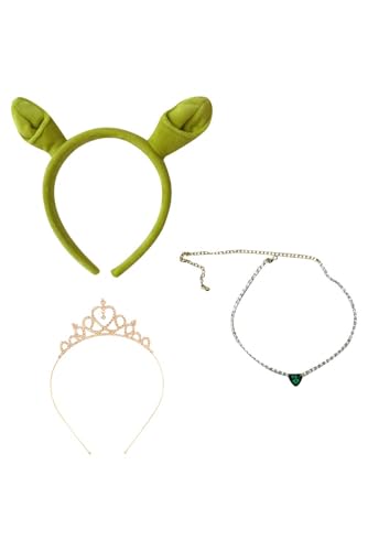 KoleGoe Princess Crown Set Headband, Necklace and Crown Decoration Queen Halloween Cosplay Accessories