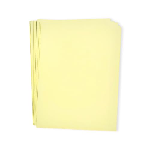 Image of A4 Premium Royal Yellow Paper - 80 GSM Ultra Smooth Finish | Double Side Printable Colored Sheets For Invoicing, Office, Craft, Letterhead & Projects | Pack of 100 Sheets (Royal Yellow)