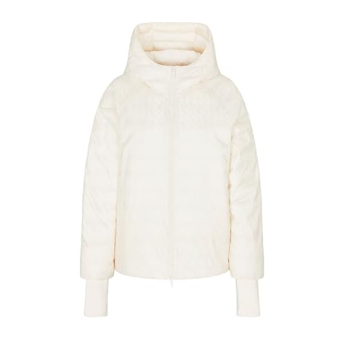 Armani Exchange Women's Nylon Jacquard Hooded Puffer