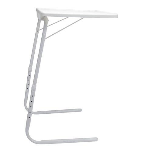 WELL HOME - Mesa auxiliar plegable y extensible color blanco 51x39x57-72cm