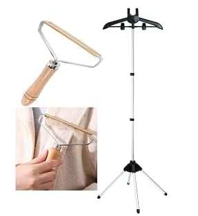 Steamer Stand Garment Steamer Stand Folding Telescopic Clothes Steamer Holder Stand Hanger For Steaming Clothes teamer Hanger Stand Garment Steamer Clothes Rack (Steamer Stand)