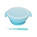 DEBAIJIA Ciotola per Bambini di Silicone con Ventosa Antiscivolo e Cucchiaio Coordinato Facilmente pulire Tazza di Aspirazione della Ciotola Piatti Set approvati dalla FDA privo di BPA