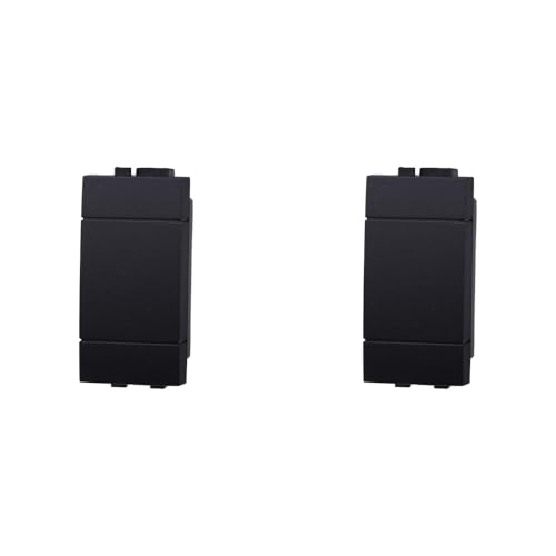 IXTRIMA Lot de 4 cache-trou faux, compatible avec Bticino Living Light (Noir)