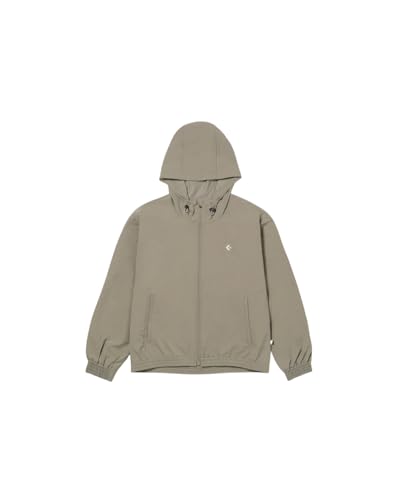 [コンバース] ジャケット DOUBLE WEAVE BACK LOGO JACKET LADIES GREIGE