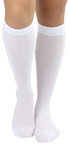 ToBeInStyle Women's Nylon Knee High Opaque Socks4