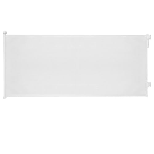 JUPIHOP Cancello retrattile per scale senza foratura e foratura, per neonati e cani, fino a 300 cm, bianco, cancello estensibile per interni, cancello di sicurezza per bambini, barriera per scale per