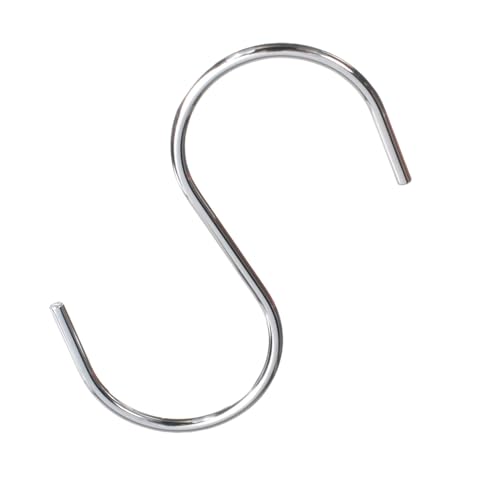 Hang Rail Hook S Hooks 4 Inch in Chrome - Count of 10