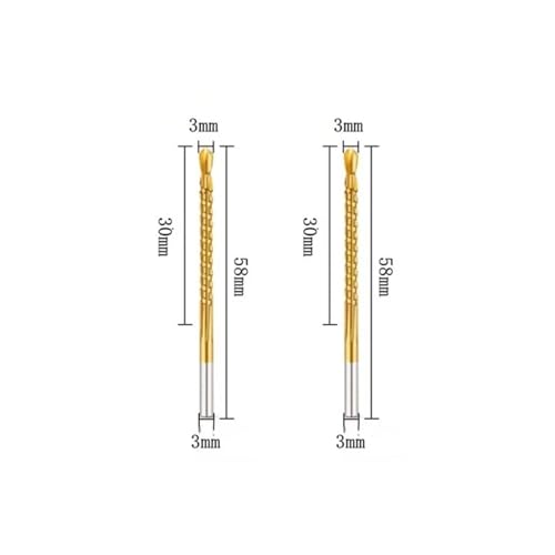Juego de 2 brocas helicoidales de 5 mm HSS para madera y metal miniatura 2