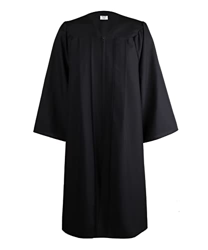 SAMDEEMI Unisex Adult Matte Graduation Gown Only,for High School,Bachelor,Choir Robes, Pulpit Robe,Pastor and Halloween