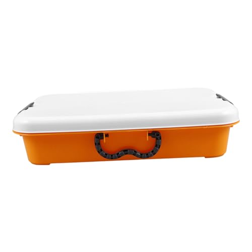 DECHOUS Case Tray for Sensory and Girls Portable Storage Box Plastic Sandbox Lid Craft Organizers Abs Material