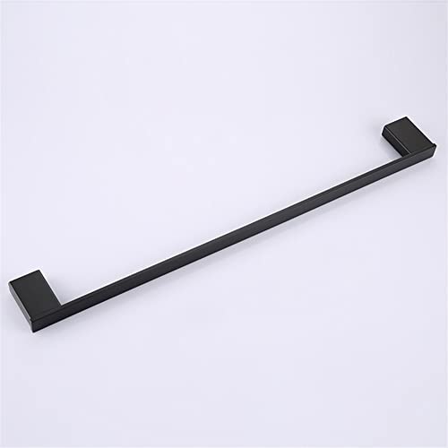 Tige simple de salle de bain noire pour ranger les linges - 5