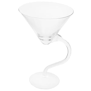 VALICLUD Kristall Weinglas mit geschwungenem Stiel