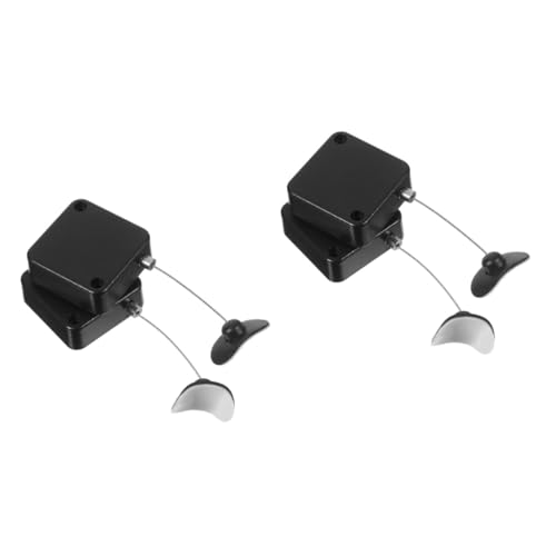 Housoutil 2sets Tv Remote Control Holder Telescopic Security Cable Remote Leash Wire Lock Cable 2pcs*2